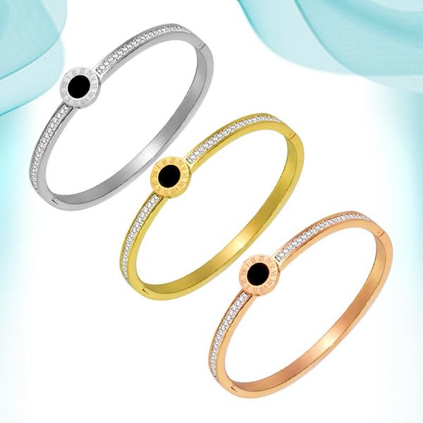 bangle double row diamond half circle black roman numeral bracelet mud stone all-match stainless steel titanium hand bangles
bangle double row diamond half circle black roman numeral bracelet mud stone all-match stainless steel titanium hand bangles