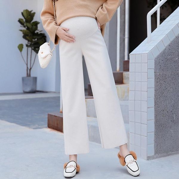 maternity bottoms pregnant women's wide-leg pants corduroy autumn and winter thick fashion all-match loose belly lift, White
maternity bottoms pregnant women's wide-leg pants corduroy autumn and winter thick fashion all-match loose belly lift, White