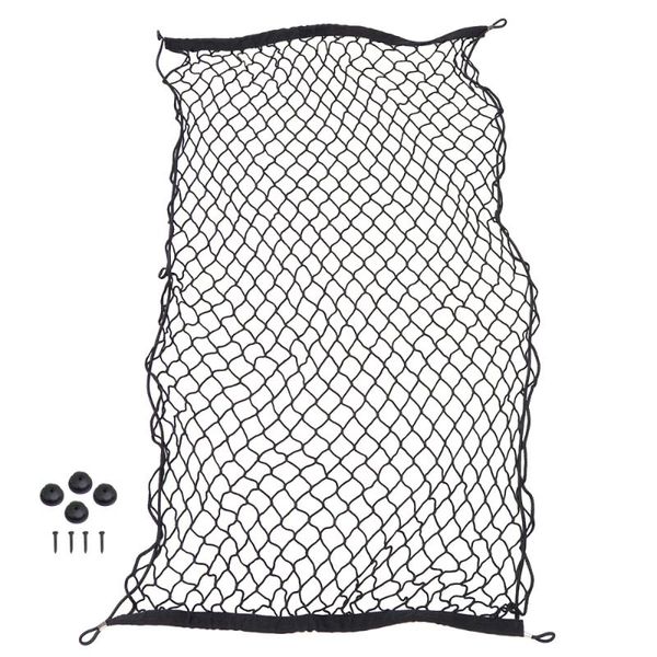 car organizer mesh storage net trunk cargo with 4 hooks auto accessory - 110x50cm (black)
car organizer mesh storage net trunk cargo with 4 hooks auto accessory - 110x50cm (black)