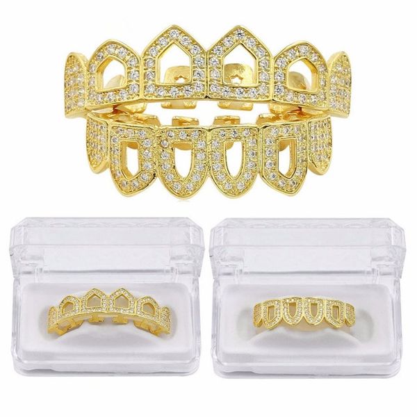 iced out grillz micro pave cz pure gold color plated & bottom six 6 open face iced-out hip hop grills hollow teeth set, Black
iced out grillz micro pave cz pure gold color plated & bottom six 6 open face iced-out hip hop grills hollow teeth set, Black