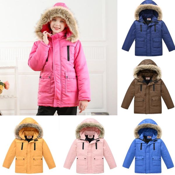 down coat children's cotton-padded clothes solid color thick warm jacket with detachable hood cute windproof infant outerwear, Blue;gray
down coat children's cotton-padded clothes solid color thick warm jacket with detachable hood cute windproof infant outerwear, Blue;gray