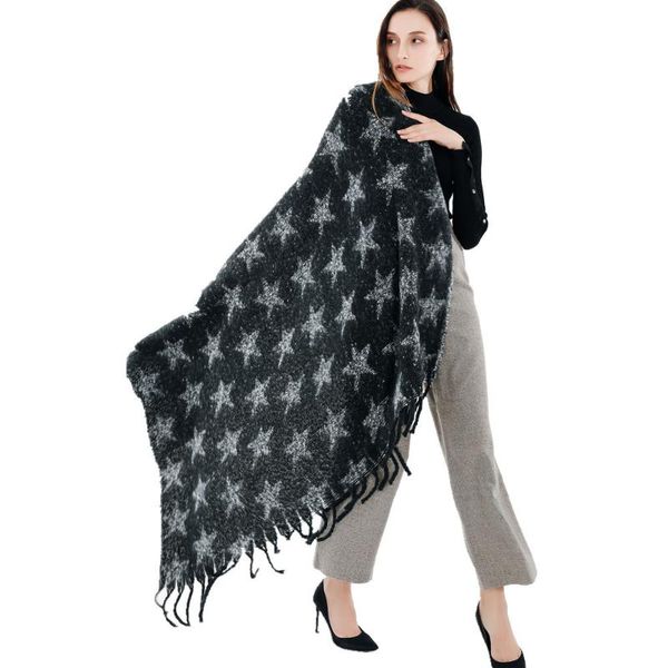 scarves style fashion warm scarf autumn/winter thick star pattern printing tassel shawl windproof decor imitation cashmere, Blue;gray
scarves style fashion warm scarf autumn/winter thick star pattern printing tassel shawl windproof decor imitation cashmere, Blue;gray