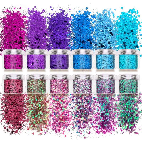 nail glitter 12 colors art acrylic nails powder mixed sequins iridescent flakes for cosmetic face body, Silver;gold
nail glitter 12 colors art acrylic nails powder mixed sequins iridescent flakes for cosmetic face body, Silver;gold