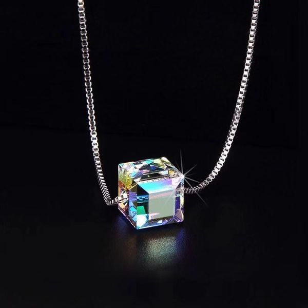chains fashion designer crystal pendant necklace 925 sterling silver chain with valentines gift
chains fashion designer crystal pendant necklace 925 sterling silver chain with valentines gift
