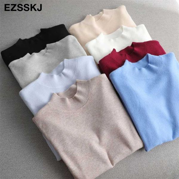 loose halfneck sweater pullover women autumn winter casual long sleeve basic plus size sweater for women female knit 211214, White;black
loose halfneck sweater pullover women autumn winter casual long sleeve basic plus size sweater for women female knit 211214, White;black