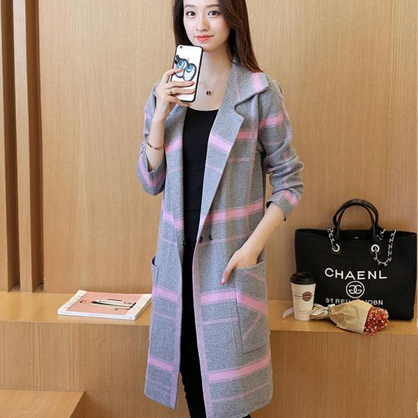 women's trench coats autumn and winter style cardigan with long loose waist knee windbreaker sweater knitted jacket, Tan;black
women's trench coats autumn and winter style cardigan with long loose waist knee windbreaker sweater knitted jacket, Tan;black