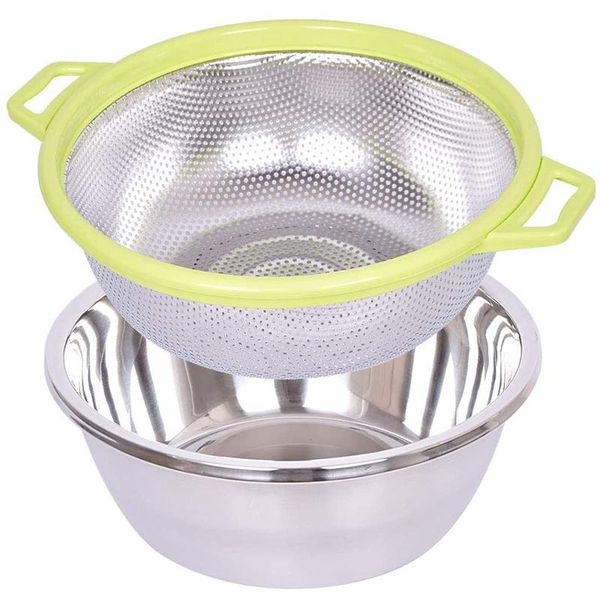 colanders strainer and washing bowl set, multipurpose kitchen strainer for kitchen washing vegetables, fruit and pasta
colanders strainer and washing bowl set, multipurpose kitchen strainer for kitchen washing vegetables, fruit and pasta