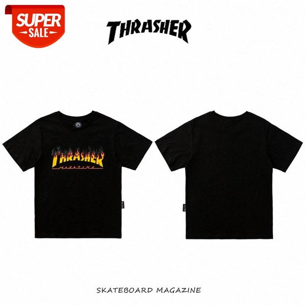 quality flame limited burning letter printing loose casual short sleeve #oc8g, White;black
quality flame limited burning letter printing loose casual short sleeve #oc8g, White;black