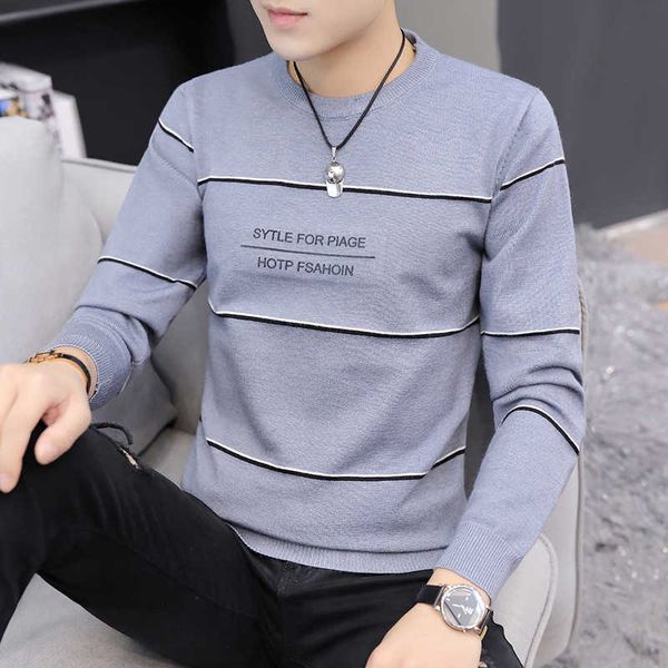 autumn and winter men's round neck sweater classic fashion letter pullover trendy brand business casual bottoming shirt 210531, White;black
autumn and winter men's round neck sweater classic fashion letter pullover trendy brand business casual bottoming shirt 210531, White;black