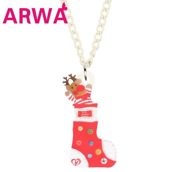 pendant necklaces arwa acrylic christmas sock cartoon elk deer necklace chain jewelry for women girls kids fashion charms festival gifts, Silver
pendant necklaces arwa acrylic christmas sock cartoon elk deer necklace chain jewelry for women girls kids fashion charms festival gifts, Silver