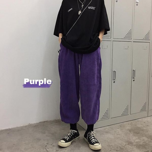 women's pants & capris vintage purple corduroy loose jogger hip hop harem streetwear korean woman man harajuku elastic high waist pant, Black;white
women's pants & capris vintage purple corduroy loose jogger hip hop harem streetwear korean woman man harajuku elastic high waist pant, Black;white
