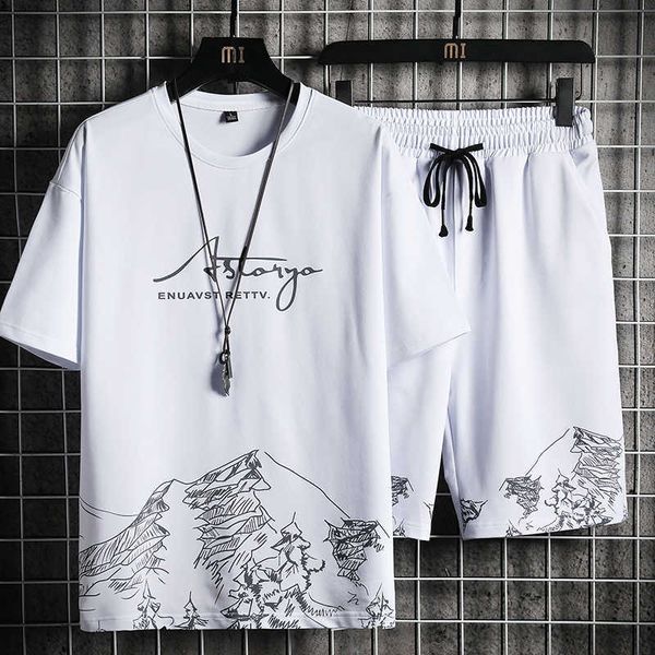 mens casual set summer harajuku tracksuit t-shirt+sports shorts running 2pcs sets printing fashion male sport suit 210714, Gray
mens casual set summer harajuku tracksuit t-shirt+sports shorts running 2pcs sets printing fashion male sport suit 210714, Gray