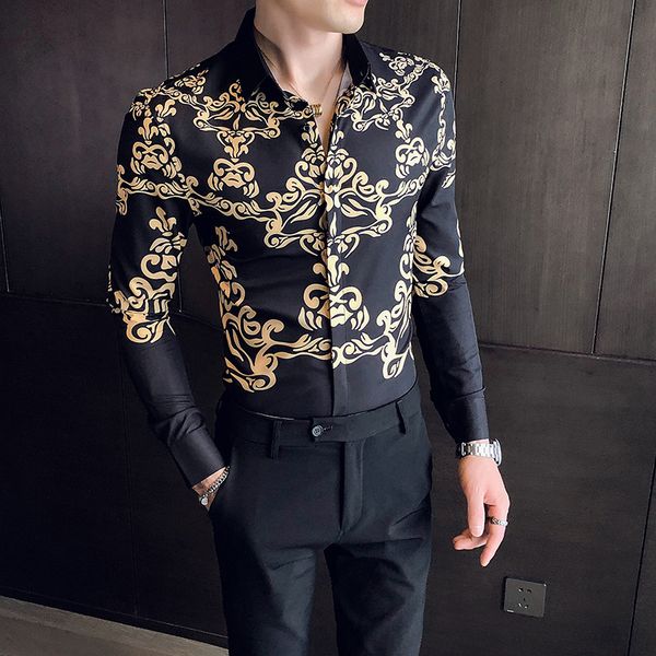 New Estilo Britnico Camisas Impresso Moda Dos Homens Manga Longa Venda Quente Clube Noturno/streetwear/formatura Vestido Blusa 9NX9, Black;brown
New Estilo Britnico Camisas Impresso Moda Dos Homens Manga Longa Venda Quente Clube Noturno/streetwear/formatura Vestido Blusa 9NX9, Black;brown