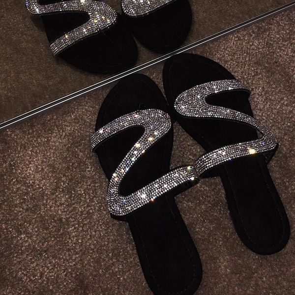 sandals 2021 summer flat bling slippers transparent soft jelly shoes female flip flops outdoor beach ladies slides, Black
sandals 2021 summer flat bling slippers transparent soft jelly shoes female flip flops outdoor beach ladies slides, Black