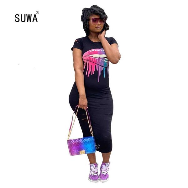 2021 new mouth print high street fashion summer cotton slim fit bodycon women long maxi es short sleeve o neck ladies t shirt 2pl6, Black;gray
2021 new mouth print high street fashion summer cotton slim fit bodycon women long maxi es short sleeve o neck ladies t shirt 2pl6, Black;gray