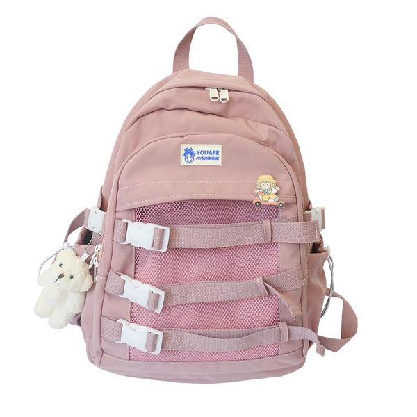 backpack male female buckle harajuku backpacks boy women trendy teenage lapgirls student school 2021 college nylon bags 
backpack male female buckle harajuku backpacks boy women trendy teenage lapgirls student school 2021 college nylon bags