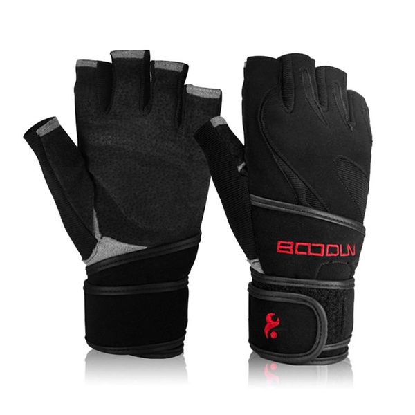 cycling gloves sport anti-skid half finger absorbing padded weight lifting breathable bicycle mitten, Black
cycling gloves sport anti-skid half finger absorbing padded weight lifting breathable bicycle mitten, Black