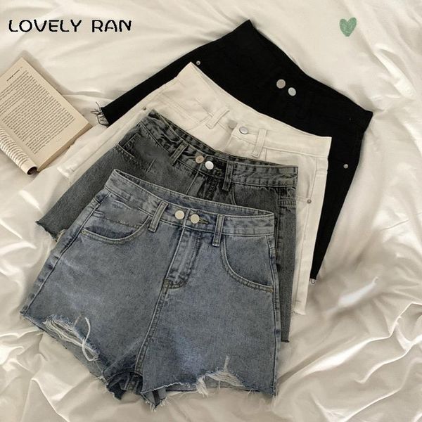 women's shorts women high waist straight denim lady 2021 summer streetwear casual short jeans female fashion korean solid trousers, White;black
women's shorts women high waist straight denim lady 2021 summer streetwear casual short jeans female fashion korean solid trousers, White;black