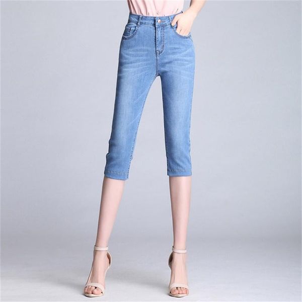 women's jeans 2021 summer high waist feet cropped pants slim fit plus size pencil shorts, Blue
women's jeans 2021 summer high waist feet cropped pants slim fit plus size pencil shorts, Blue