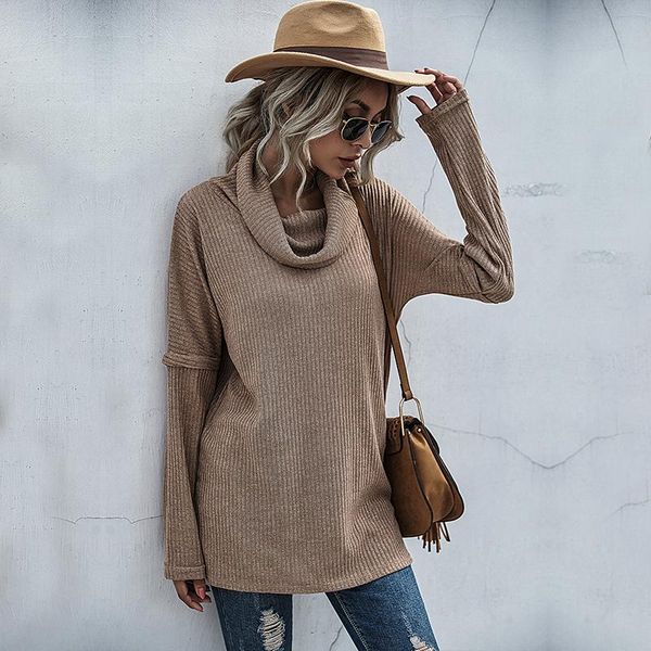 women's sweaters women heaps collar split knitted sweater autumn winter high street solid color rib long sleeve pullover, White;black
women's sweaters women heaps collar split knitted sweater autumn winter high street solid color rib long sleeve pullover, White;black