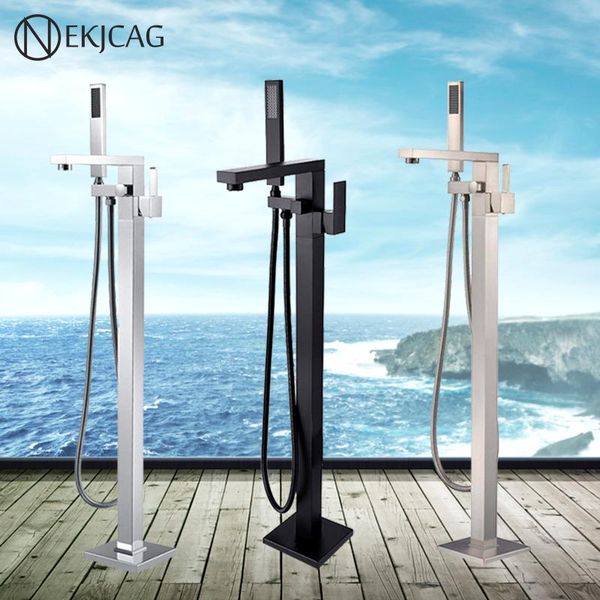 promotion floor stand faucet single lever bathtub faucet mixer tap with handheld shower standing tube shower set
promotion floor stand faucet single lever bathtub faucet mixer tap with handheld shower standing tube shower set