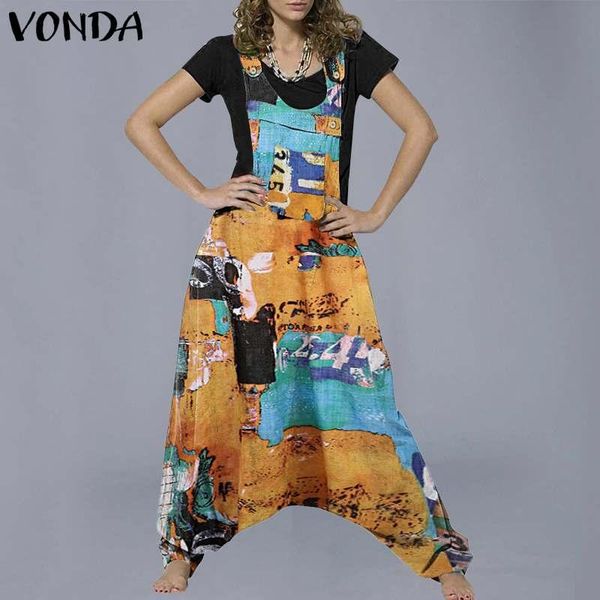 plus size women overalls 2021 vonda sleeveless vintage printed long rompers casual loose bohemian playsuits pantalones, Black;white
plus size women overalls 2021 vonda sleeveless vintage printed long rompers casual loose bohemian playsuits pantalones, Black;white