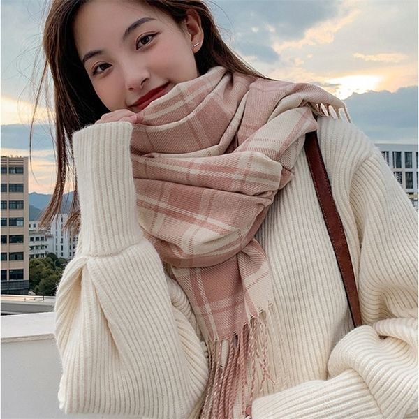 scarf female autumn and winter korean fashion versatile english plaid student lovely girl warm thickened bib tide, Blue;black
scarf female autumn and winter korean fashion versatile english plaid student lovely girl warm thickened bib tide, Blue;black
