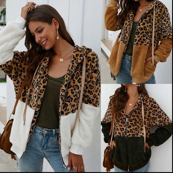 2021 new women winter fashion coat long sleeve hooded warm fleece jacket outwear streewear leopard coat size s xl, Black;brown
2021 new women winter fashion coat long sleeve hooded warm fleece jacket outwear streewear leopard coat size s xl, Black;brown