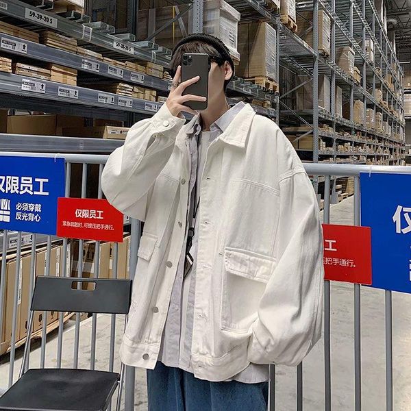 spring and autumn men's cargo casual jacket korean fashion loose harajuku street casual jack men's retro cotton denim jacket, Black;brown
spring and autumn men's cargo casual jacket korean fashion loose harajuku street casual jack men's retro cotton denim jacket, Black;brown