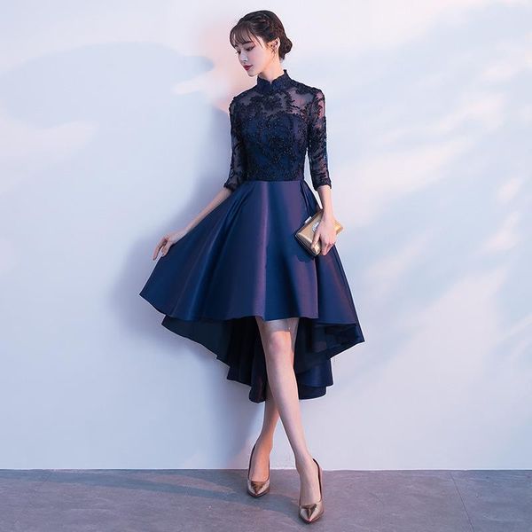 ethnic clothing lace tulle perspective formal party dress elegant mandarin collar celebrity chinese banquet gown asymmetrical prom, Red
ethnic clothing lace tulle perspective formal party dress elegant mandarin collar celebrity chinese banquet gown asymmetrical prom, Red