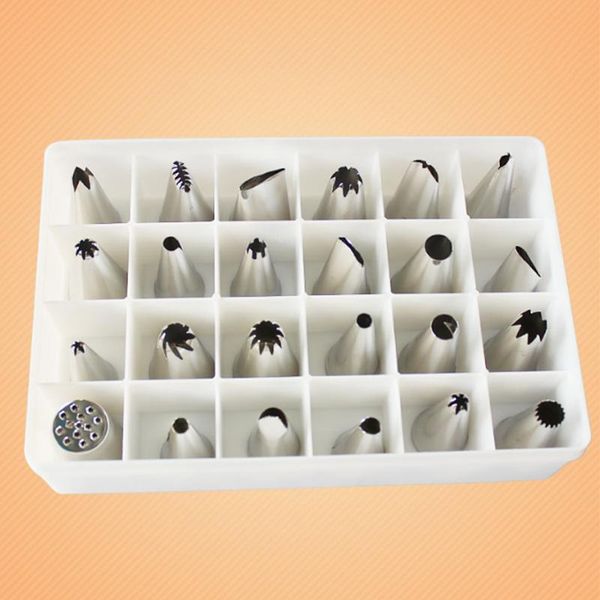 baking & pastry tools 24pcs/sets stainless steel tips icing piping nozzles cupcake bakery confectionery cake decorating
baking & pastry tools 24pcs/sets stainless steel tips icing piping nozzles cupcake bakery confectionery cake decorating