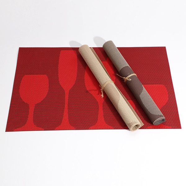 mats & pads 12x18inch wineglass jaquard style table placemat stain resistant anti-slip pvc pad home el use mat
mats & pads 12x18inch wineglass jaquard style table placemat stain resistant anti-slip pvc pad home el use mat