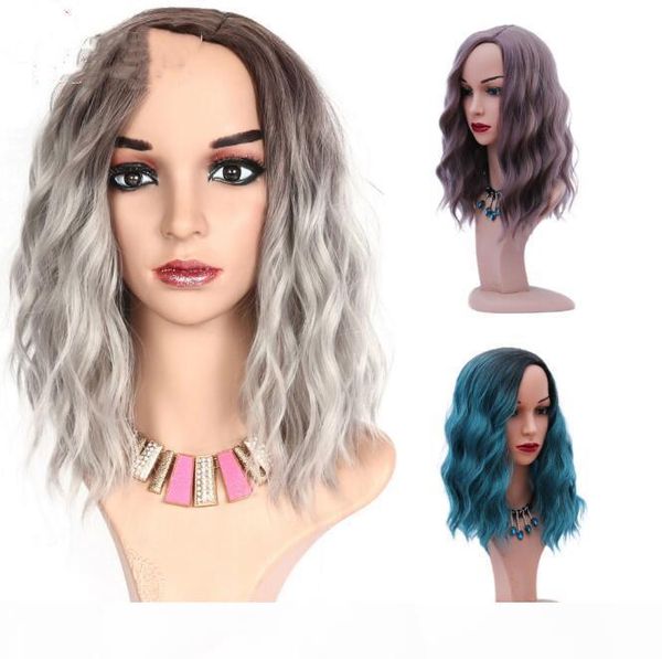chemical fiber hair cover mid dyed black and white curly hair set grey corn perm european and american short hair
chemical fiber hair cover mid dyed black and white curly hair set grey corn perm european and american short hair