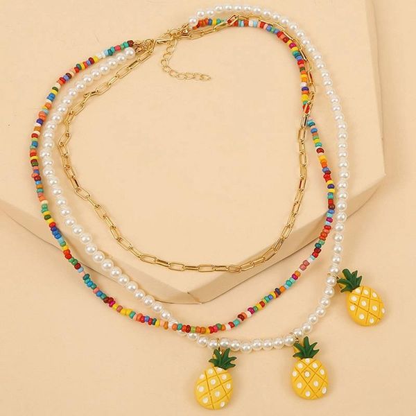 chokers multi layer necklace fake pearl pineapple beaded for women girls design jewelry gift party dress up, Golden;silver
chokers multi layer necklace fake pearl pineapple beaded for women girls design jewelry gift party dress up, Golden;silver