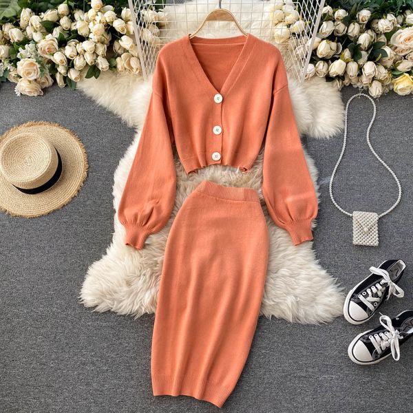 2021 women sweater two piece sets autumn winter elegant v neck short cardigan and wrap skirt knitted outfit ladies fashon suit ceqo, Black
2021 women sweater two piece sets autumn winter elegant v neck short cardigan and wrap skirt knitted outfit ladies fashon suit ceqo, Black