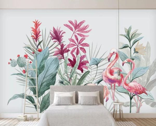 wallpapers custom 3d mural wallpaper nordic flamingo banana leaf background wall decoration painting
wallpapers custom 3d mural wallpaper nordic flamingo banana leaf background wall decoration painting