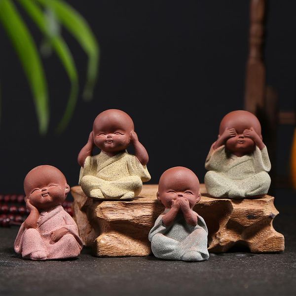 decorative objects & figurines 3 little monk decoration ceramic figure tea table accessories zen pet, small
decorative objects & figurines 3 little monk decoration ceramic figure tea table accessories zen pet, small