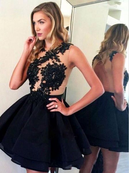 new 2021 black sheer lace appliques cocktail illusion jewel neck sleeveless short party homecoming es club gowns gwie
new 2021 black sheer lace appliques cocktail illusion jewel neck sleeveless short party homecoming es club gowns gwie