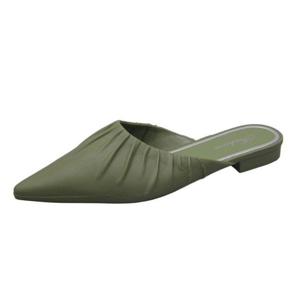 slippers 2021 fashion four seasons wear retro casual flat bottom shallow mouth pointed half drag beach sandals women's summer, Black
slippers 2021 fashion four seasons wear retro casual flat bottom shallow mouth pointed half drag beach sandals women's summer, Black