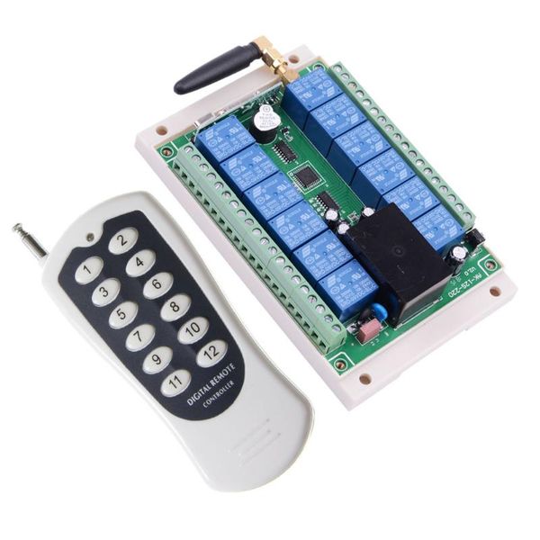 smart home control ac 110v 220v 250v 12 ch remote lighting switch channel 10a relay receiver industrial level button transmitter
smart home control ac 110v 220v 250v 12 ch remote lighting switch channel 10a relay receiver industrial level button transmitter