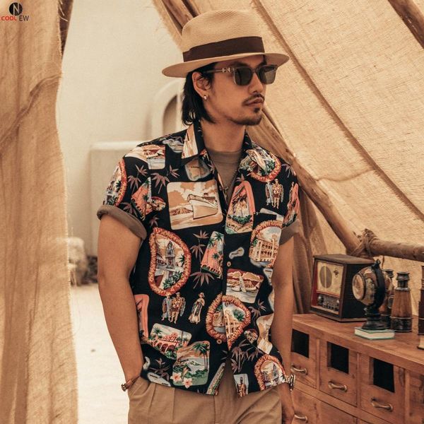 men's casual shirts hw-0003 big us size genuine quality vintage looking loose fitting hawaii aloha cotton printing shirt, White;black
men's casual shirts hw-0003 big us size genuine quality vintage looking loose fitting hawaii aloha cotton printing shirt, White;black