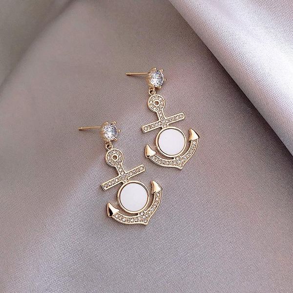 dangle & chandelier fashion jewelry drop earrings crystal boat anchor high sense for women trendy accessories, Silver
dangle & chandelier fashion jewelry drop earrings crystal boat anchor high sense for women trendy accessories, Silver