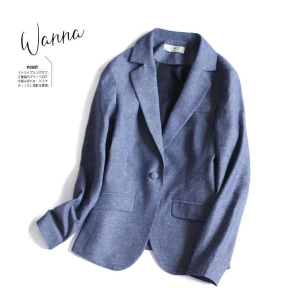 women's suits & blazers fashion slim small japanese style fresh and sweet linen women suit jacket 2021 clothing, White;black
women's suits & blazers fashion slim small japanese style fresh and sweet linen women suit jacket 2021 clothing, White;black