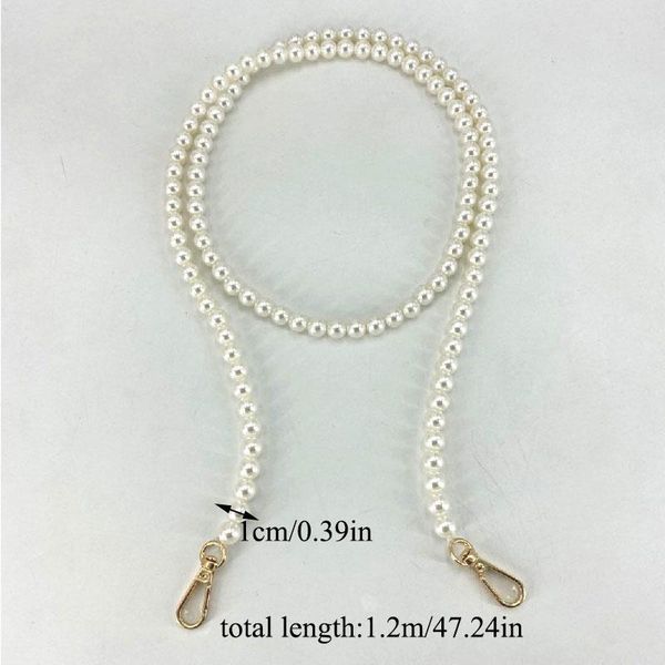 bag parts & accessories sweet imitation pearls long chain strap diy replacement shoulder handle 120cm handbag crossbody, Black
bag parts & accessories sweet imitation pearls long chain strap diy replacement shoulder handle 120cm handbag crossbody, Black
