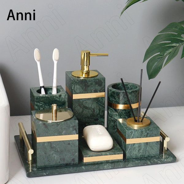 bath accessory set gold stroke natural marble bathroom european modern household restroom decoration toothbrush holder soap dish shampoo bot
bath accessory set gold stroke natural marble bathroom european modern household restroom decoration toothbrush holder soap dish shampoo bot