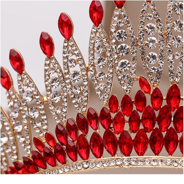 luxury red crystal big crown wedding tiara rhinestone queen tiaras and crowns diadem women hair jewelry wedding hair acc jlljfd, Silver
luxury red crystal big crown wedding tiara rhinestone queen tiaras and crowns diadem women hair jewelry wedding hair acc jlljfd, Silver