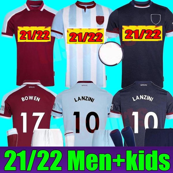 21 22 west soccer jerseys ham 2021 2022 united home away 3rd yarmolenko lanzini noble bowen antonio football shirt fornals rice men + kids k, Black;yellow
21 22 west soccer jerseys ham 2021 2022 united home away 3rd yarmolenko lanzini noble bowen antonio football shirt fornals rice men + kids k, Black;yellow
