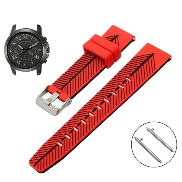 watch bands double color silicone watchband for q founder wander crewmaster grant marshal quick release band smart accessories, Black;brown
watch bands double color silicone watchband for q founder wander crewmaster grant marshal quick release band smart accessories, Black;brown