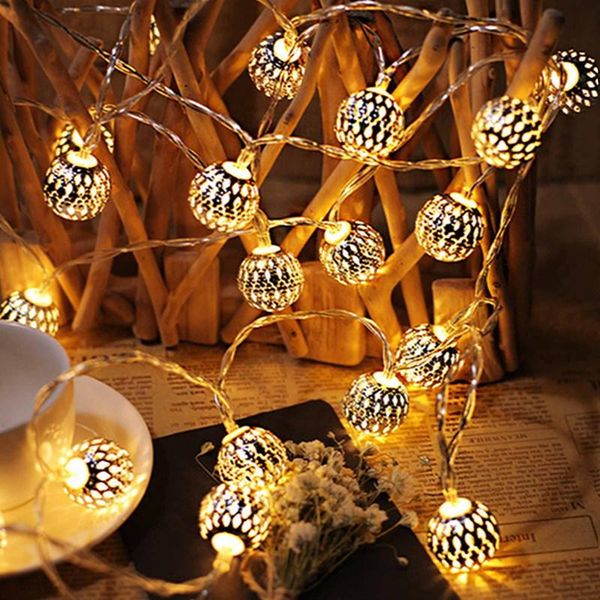 strings 20/50/100leds fairy hollow metal ball led string lights battery powered for wedding holiday indoor outdoor decoration
strings 20/50/100leds fairy hollow metal ball led string lights battery powered for wedding holiday indoor outdoor decoration