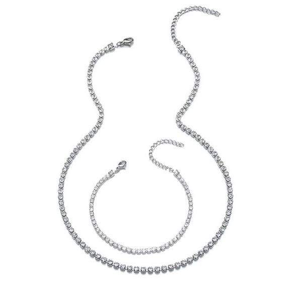 earrings & necklace 316l stainless steel hip hop rhinestone micro inlaid square claw chain bracelet set jewelry, Silver
earrings & necklace 316l stainless steel hip hop rhinestone micro inlaid square claw chain bracelet set jewelry, Silver